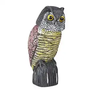 Taubenschreck Relaxdays Vogelschreck Eule, mit Wackelkopf