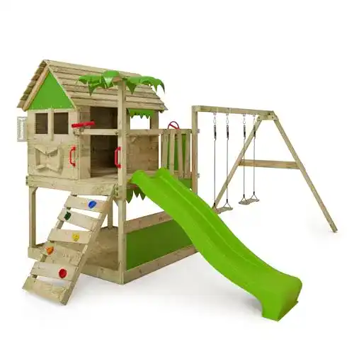 Klettergerüst Fatmoose Spielturm TikaTaka mit Schaukel