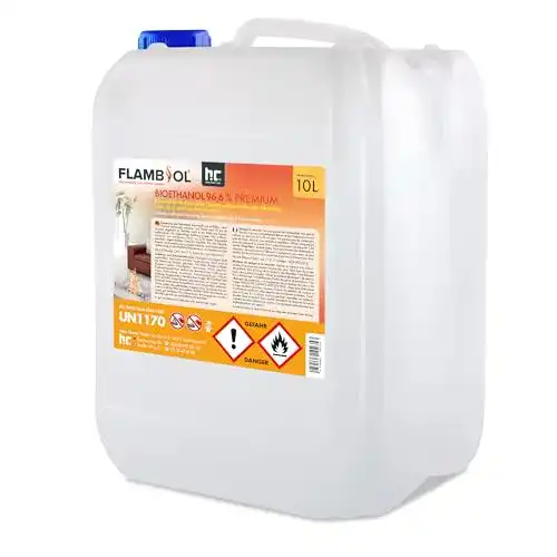 Bioethanol Höfer Chemie 1 x 10 L 96,6% Premium – TÜV SÜD