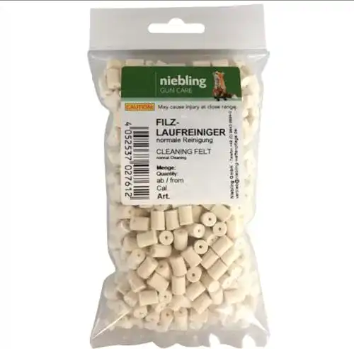 Laufreiniger niebling Filzreiniger, Kaliber .22/5,56 mm, 100 Stück