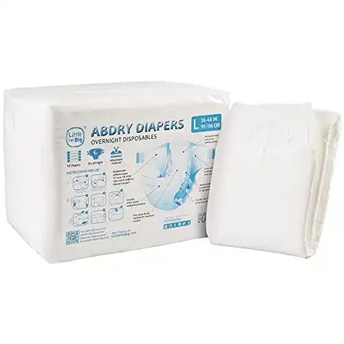 Abdl-Windel LittleForBig Erwachsenen Windeln 10 Stück-ABDry