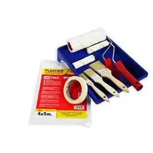 Malerset CRINSTON SET Anti-Tropf-Farbroller + SET Flachpinsel