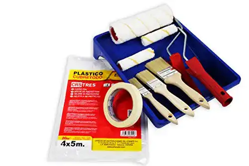 Malerset CRINSTON SET Anti-Tropf-Farbroller + SET Flachpinsel