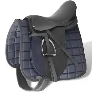 Reitsattel vidaXL Sattel mit Zubehör 16″ Echtes Leder 14cm