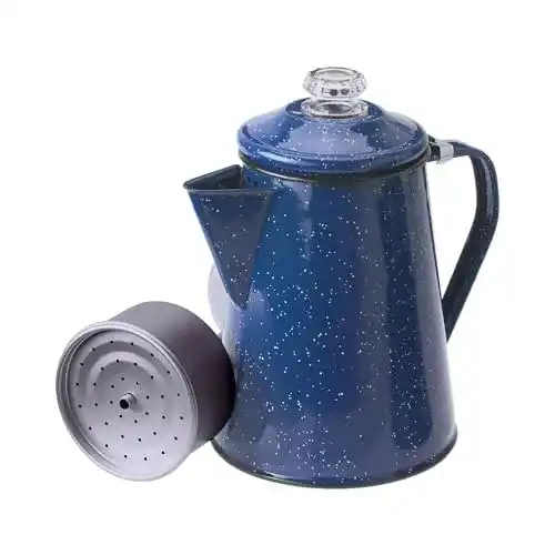 Perkolator GSI Outdoors Kaffeekanne mit einsatz 1,2 L , blau, M