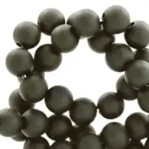 Schwarze Perle Sadingo Acrylperlen matt, Kunststoffperlen, 600 St.