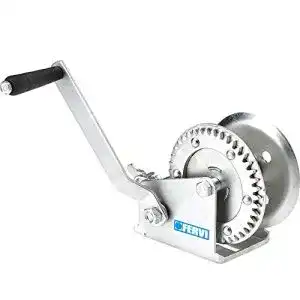 Handseilwinde Fervi 0070 , 545 kg, gold-silber