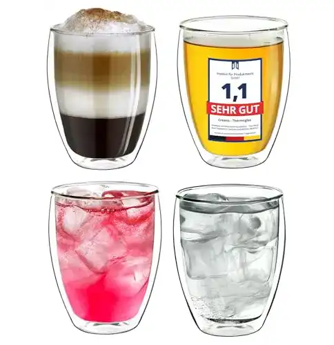 Doppelwandige Gläser Creano Thermogläser doppelwandig 250ml