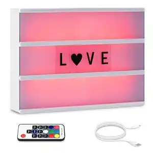 Lightbox kwmobile Farbwechsel LED Lichtbox A4, Fernbedienung