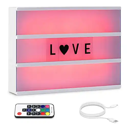 Die beste Lightbox kwmobile Farbwechsel LED Lichtbox A4, Fernbedienung 2026 Test Bestseller Lightbox kwmobile Farbwechsel LED Lichtbox A4, Fernbedienung