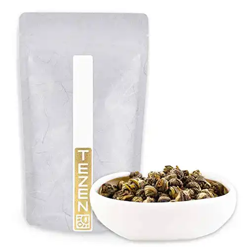 Jasmintee TEZEN Kaiserliche Jasmin Perlen: Grüner Jasmin, 100g