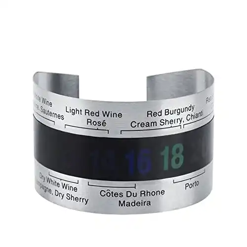 Die beste Weinthermometer FTVOGUE Edelstahl Wein Temperatur Armband 2026 Test Bestseller Weinthermometer FTVOGUE Edelstahl Wein Temperatur Armband