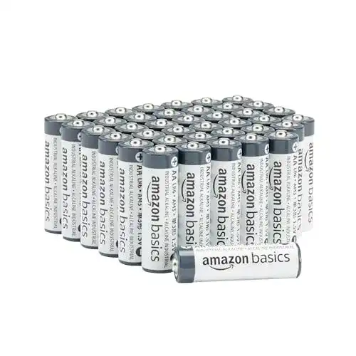 Batterie Amazon Basics AA Industrie Alkalin, 40er Pack