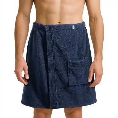 Saunakilt Herren JEMIDI Sauna Frottee Kilt Sarong M-XXL Herren