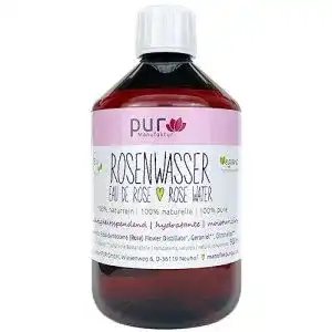 Rosenwasser pur Manufaktur 500 ml Echtes Bio Organic Rose Water