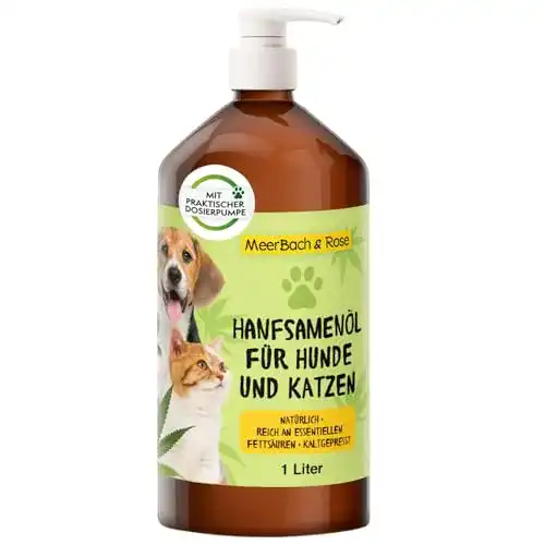Hanföl Hund MeerBach Animal 1 Liter Hanföl für Tiere