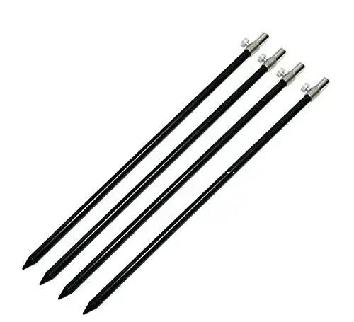 Banksticks DD-Tackle Bankstick Bank Stick 4 er Set 50-90 cm aus Aluminium Rutenhalter