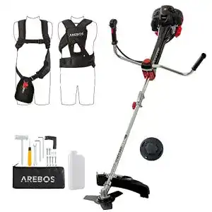 Freischneider Arebos Premium Benzin 2in1 Rasentrimmer | Motorsense