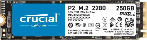 Die beste Crucial-SSD Crucial P2 CT250P2SSD8 250GB Internes SSD 2026 Test Bestseller Crucial-SSD Crucial P2 CT250P2SSD8 250GB Internes SSD