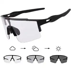 Sportbrille selbsttönend DUDUKING Fahrradbrille Selbsttönend