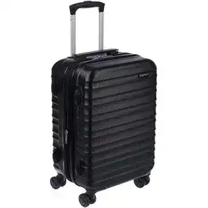 Koffer günstig Amazon Basics Hartschalen-Koffer, 55 cm, Schwarz