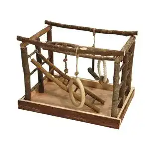 Vogelspielplatz Kerbl 82949 aus Naturholz und Baumwolle
