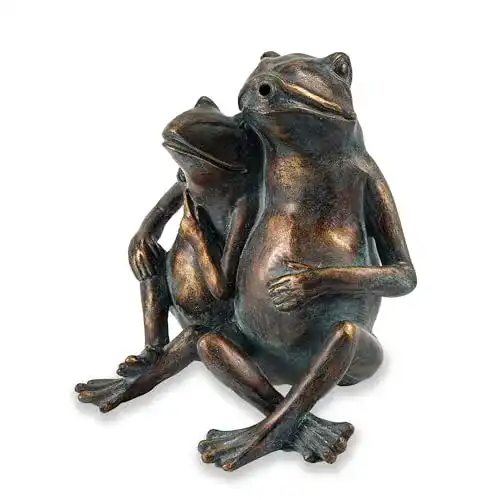 Die beste Wasserspeier Esotec Figur Froschpaar aus Kunststein 2026 Test Bestseller Wasserspeier Esotec Figur Froschpaar aus Kunststein