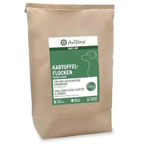 Kartoffelflocken AniForte Barf Zusatz Hund 5kg – Naturprodukt, Barf