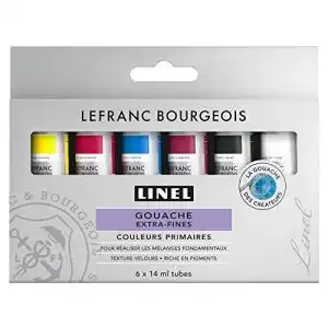 Gouachefarben Lefranc & Bourgeois 301239 Gouachefarbe, 6 Farben