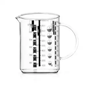 Messbecher WMF Gourmet Glas 1l, hitzebeständig, Skalierung