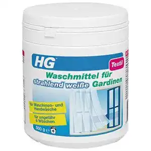 Gardinenwaschmittel HG Waschmittel, strahlend weiße Gardinen
