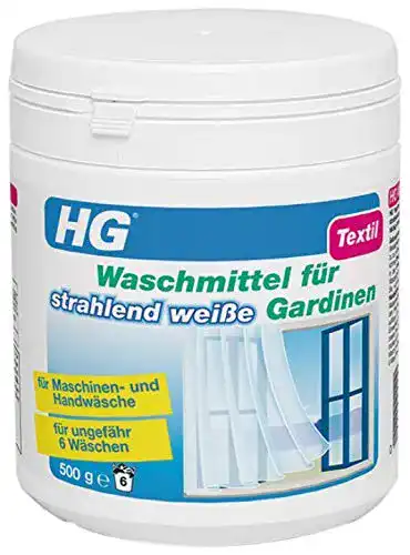 Gardinenwaschmittel HG Waschmittel, strahlend weiße Gardinen