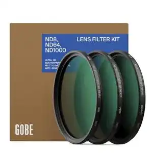 ND-Filter-Set Gobe 72 mm Graufilter ND8, ND64, ND1000