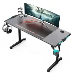 Gaming-Tisch höhenverstellbar EUREKA ERGONOMIC mit LED