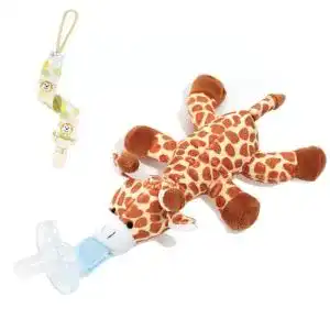 Kirschform-Schnuller Zooawa Baby Schnuller Silikon, Giraffe