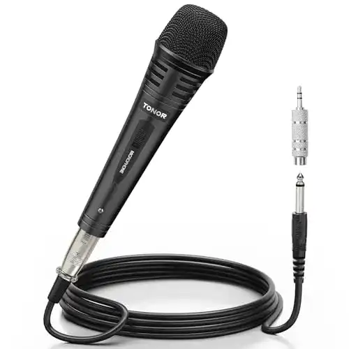 Die beste Tonor-Mikrofon TONOR Dynamischer Mikrofon mit 16,5ft Kabel 2026 Test Bestseller Tonor-Mikrofon TONOR Dynamischer Mikrofon mit 16,5ft Kabel