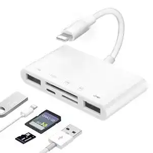 SD-Kartenleser iPhone AGEEMY iPhone SD TF Kartenleser, 5 in 1