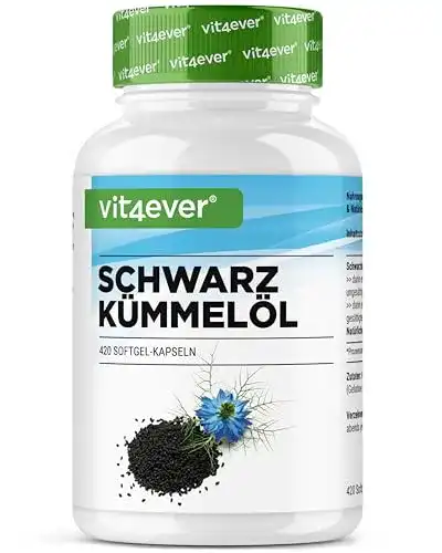 Schwarzkümmelöl-Kapseln Vit4ever Schwarzkümmelöl, 420 Kapseln