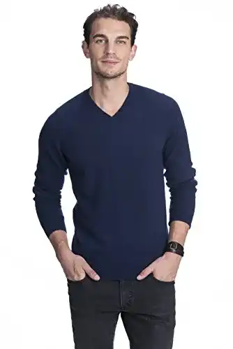 Kaschmir-Pullover Herren State Cashmere Herren V-Ausschnitt