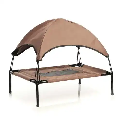 Hundeliege Wiltec Braun 91x76x16cm bis 25kg Relaxliege