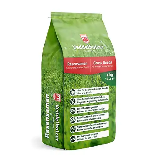 Trockenrasen Veddelholzer Rasensamen dürreresistent 1 kg