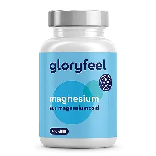 Magnesium hochdosiert gloryfeel Magnesium, 365 Kapseln