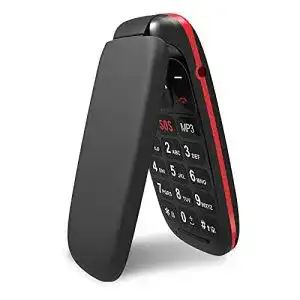 Klapphandy ukuu 1,8″ GSM Mobiltelefon Dual SIM Senioren