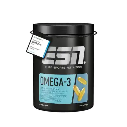 Die beste Omega-3-Kapseln ESN Super Omega-3, 300 Omega 3 Kapseln 2026 Test Bestseller Omega-3-Kapseln ESN Super Omega-3, 300 Omega 3 Kapseln