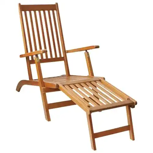 Deckchair vidaXL Akazie Liegestuhl Sonnenliege Relaxliege Gartenliege