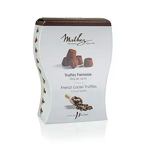 Mathez-Trüffel Mathez Trüffelkonfekt mit Kakaobohnensplittern