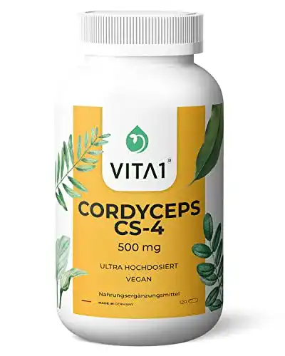 Cordyceps VITA 1 VITA1 Sinensis 500mg, 120 Kapseln, vegan