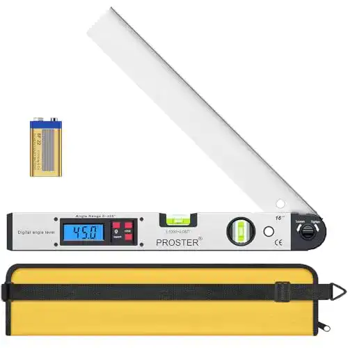 Winkelmesser Proster Digitaler 0-225 ° Digital mit Wasserwaage