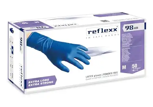 Latexhandschuhe REFLEXX R98 mit Hoher Beständigkeit, Puderfrei