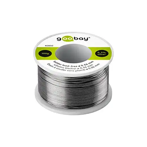 Die beste Lötzinn goobay 40850 bleifrei; ø 0, 56 mm, 100 g umweltfreundlich 2026 Test Bestseller Lötzinn goobay 40850 bleifrei; ø 0, 56 mm, 100 g umweltfreundlich